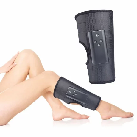 Aparat masaj picior Alhena®, Drenaj limfatic, Presopunctura, Refacere musculara, Masaj circulator, Masaj relaxare, Compresie cu aer, Recuperare sportiva, Mini F003 negru