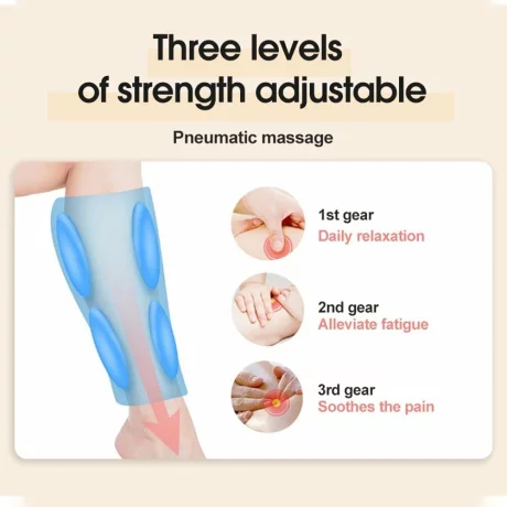 Aparat masaj picior Alhena®, Drenaj limfatic, Presopunctura, Refacere musculara, Masaj circulator, Masaj relaxare, Compresie cu aer, Recuperare sportiva, Mini F003 negru