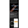 Ceas smartwatch pentru masurarea glicemiei fara intepare, Alhena®  530mAh, NFC, SOS, Bratara pentru apeluri Ecg, Pompa de aer, Tensiune arteriala, Oxigen din sange, Sport Fitness S26, negru