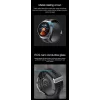 Ceas smartwatch pentru masurarea glicemiei fara intepare, Alhena®  530mAh, NFC, SOS, Bratara pentru apeluri Ecg, Pompa de aer, Tensiune arteriala, Oxigen din sange, Sport Fitness S26, negru