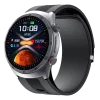 Ceas smartwatch pentru masurarea glicemiei fara intepare, Alhena®  530mAh, NFC, SOS, Bratara pentru apeluri Ecg, Pompa de aer, Tensiune arteriala, Oxigen din sange, Sport Fitness S26, negru