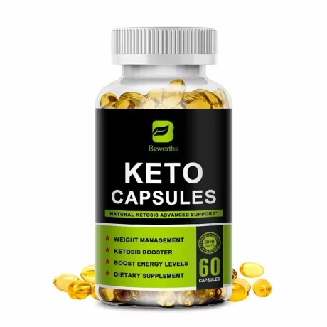 Keto, Oțet de mere capsule moi poate contribui la reducerea masei corporale, reducerea apetitului,  contribuie la metabolismul energetic normal, Beworths 60 de bucăți