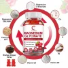 Glicinat de magneziu pentru dispozitie si creier, Formula de sustinere a somnului si a creierului, relaxarea muschilor si a inimii, 60 jeleuri gumate cu aroma de zmeura