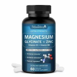 Magneziu glicinat 60 capsule, energizarea organismului, buna functionare a inimii, la intarirea oaselor, protejarea musculaturii, somn, reglarea metabolismului energetic, util in curele de slabire, potrivit vegetarienilor
