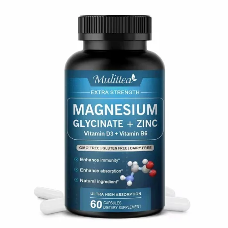 Magneziu glicinat 60 capsule, energizarea organismului, buna functionare a inimii, la intarirea oaselor, protejarea musculaturii, somn, reglarea metabolismului energetic, util in curele de slabire, potrivit vegetarienilor