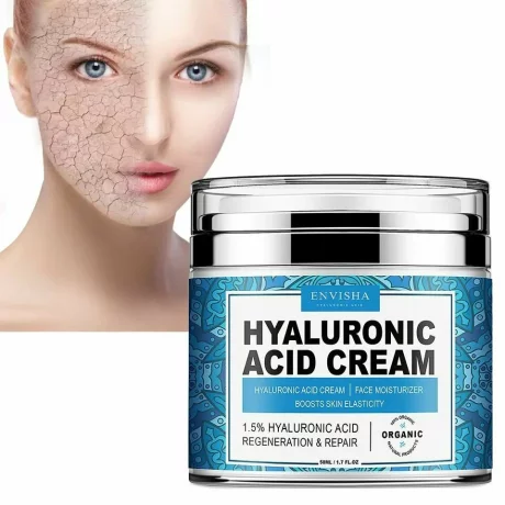 Crema hidratanta antirid cu Acid Hialuronic, pentru regenerarea pielii, 1,5%, Envisha, 50ml