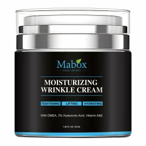 Crema de fata antirid Mabox Moisturizing Wrinkle, Acid Hialuronic, Colagen, Vitamina A, Tocoferol (Vitamina E), hidratare, lifting, 55 ml