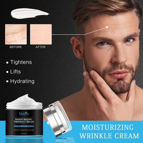 Crema de fata antirid Mabox Moisturizing Wrinkle, Acid Hialuronic, Colagen, Vitamina A, Tocoferol (Vitamina E), hidratare, lifting, 55 ml
