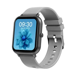 Alhena® Monitorizare glicemie,  Ecran HD 2, 04 inch, Notificari Apeluri/Mesaje, Monitorizare Fitness, Ritm Cardiac si Tensiune Arteriala, Compatibil iOS/Android,  HK26A, Gri