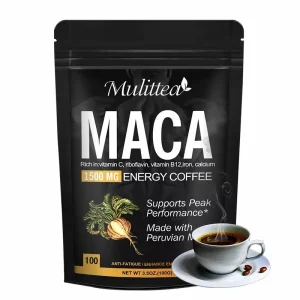 Cafea instant Maca organica îmbunătățește energia și crește concentrația  bogata in vitamine, riboflavina, vitamina B12, fier si calciu, 100g