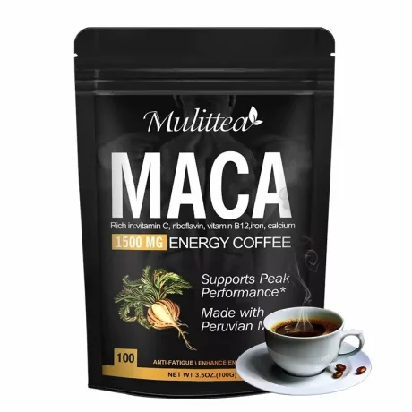 Cafea instant Maca organica îmbunătățește energia și crește concentrația  bogata in vitamine, riboflavina, vitamina B12, fier si calciu, 100g