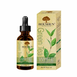 Ser revitalizant cu ceai verde , 92% organic, tratament facial antioxidant, netezește liniile fine și ridurile, depigmentant