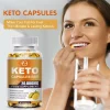 Capsule Keto 20000mg - Slăbire, Detoxifiere prin arderea grăsimilor, pot contribui la reducerea masei corporale, reducerea apetitului, contribuie la metabolismul energetic normal, 120 de bucăți