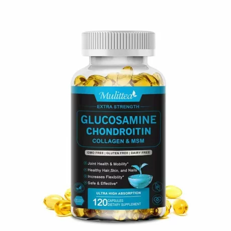 Glucosamine Chondroitin, Colagen si MSM,  Protectia articulatiilor, susținerea integrității articulațiilor și a țesuturilor de legătură, 120 capsule