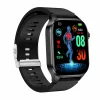 Ceas smartwatch pentru masurare, glicemie fara intepare, acid uric, Alhena®, Monitorizare ritm cardiac, temperatura, EKG+PTT, Pulsul, Precizie glicemie SPO2 BP 24H, Monitorizare sanatate, Negru, curea piele