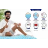 Saltea antiescara cu compresor Fitconn FU-AM001, 200 x 90 cm, bleu