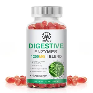 Enzime digestive, Supliment de sprijin imun pentru o digestie mai bună, imbunatateste, digestia, crește imunitatea, controlul greutății, 120 capsule moi