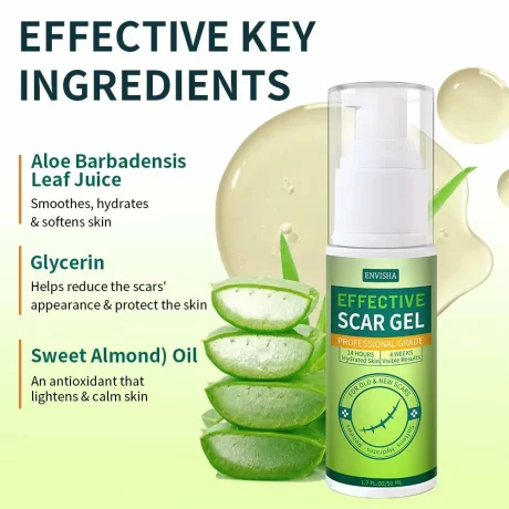 Gel organic din silicon pentru îndepărtarea cicatricilor, pentru cicatrici chirurgicale, față, corp, arsuri la picioare, acnee, vergeturi pentru cezariană, tratamente pentru cicatrici keloide