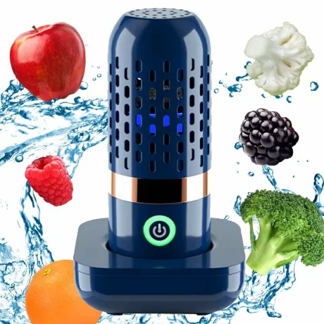Aparat purificare legume fructe si carne, elimina pesticidele, hormonii, substantele chimice, sterilizator portabil wireless prin ozonificare, A5 Alhena®