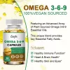 Omega 3-6-9, Complex de acizi grași esențiali pentru inimă, creier, piele și articulații. Formulă echilibrată cu uleiuri naturale pentru susținerea sănătății zilnice, 60 capsule