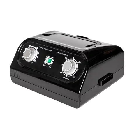 Aparat de presoterapie pentru drenaj limfatic cu incalzire Alhena® M-PRO 3002, 2 X 4 camere de compresie aer, 6 moduri de tratament, 30-250 mmHg, recuperare medicala, masaj terapeutic, refacere musculara, marimea M, negru