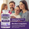 Probiotice gumate pentru sprijinirea digestiei, reglarea dezechilibrelor florei intestinale, mentin microbiomul intestinal in echilibru, cu 50 de miliarde de CFU si 16 tulpini de probiotice studiate clinic, 60 buc