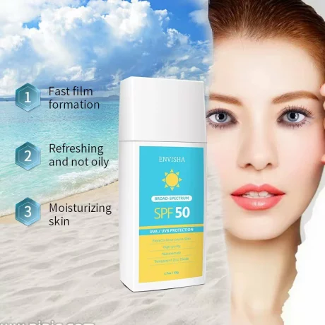 Loțiune lichidă pentru corp și față,  cu protecție solară SPF 50 UVA/UVB, 60 ml