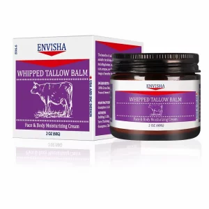 Crema seu de vită finit cu grăsime, ulei de migdale dulci presat la rece organic, pentru  pielea sensibilă, inclusiv a bebelușilor, la cea predispusă la acnee, grasă, uscată, cu eczeme, psoriazis, tăieturi, zgârieturi