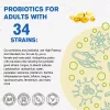 Probiotic 100 Billion CFU de la GreenPeople®, un supliment avansat care combină probiotice, prebiotice și enzime digestive pentru un sistem digestiv echilibrat și o stare generală de bine, 120 cps
