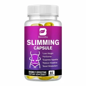 Capsule de slabit, Detox, Ardere Grăsimi, 60 Caps, supliment eficient destinat detoxifierii, susținerii digestiei și gestionării greutății, a sprijini organismul în arderea grăsimilor și accelerarea metabolismului