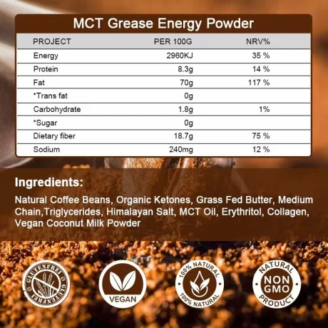 Ketogenic Coffee – Cafea Instanta Ketogenica, 100g, Ardere Grasimi &amp; Energie Mentala, Cafeaua ta zilnica – dar reinventata pentru stilul de viata keto