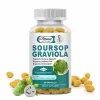Soursop Graviola, antioxidant si antitumoral, sustine imunitatea si detoxifierea naturala a organismului, contribuie la protectia celulara si echilibrul sistemului nervos, 60 cps