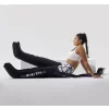 Aparat de presoterapie pentru drenaj limfatic cu incalzire Alhena® M-PRO 3002, 2 X 6 camere de compresie aer, recuperare medicala, masaj terapeutic, refacere musculara, marimea M, negru