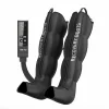 Aparat de masaj pentru picioare cu compresie aer, 6 camere cu telecomandă, SmartDVT, 1500mA, recuperare medicala, masaj terapeutic, refacere musculara, marimea XL, negru  5 moduri,Alhena® M-PRO 3001