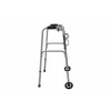 Cadru de mers din aluminiu, cu roti, pliabil, reglabil pe inaltime, echipament medical,  ajutoare de mers, 25W, greutate maxima 136Kg
