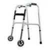 Cadru de mers din aluminiu, cu roti, pliabil, reglabil pe inaltime, echipament medical,  ajutoare de mers, 25W, greutate maxima 136Kg