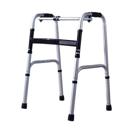 Cadru de mers pliabil, ajustabil pe inaltime, cu functie de pasitor, din aluminiu,