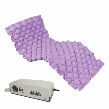 Saltea antiescara cu compresor silentios, 2 moduri alternativ/static, sistem antiescare FoFo Medical HF6001/HF608, 200 x 90 cm, violet