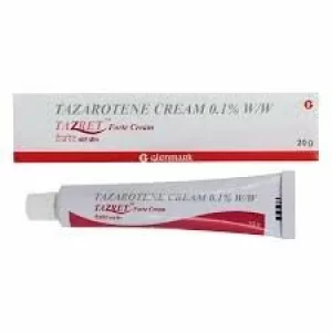 Gel Tazret 0.1%, Tazarotena, Glenmark, 20gr – Solutia Avansata pentru Combaterea Acneei si Regenerarea Pielii