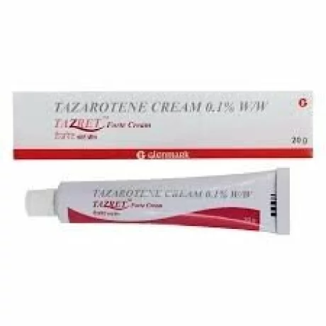 Gel Tazret 0.1%, Tazarotena, Glenmark, 20gr – Solutia Avansata pentru Combaterea Acneei si Regenerarea Pielii