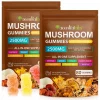 Mushroom Complex, Ashwagandha, jeleuri din extract deciuperci sustine functia cognitiva, sanatate imunitara, energie, ameliorarea stresului, 80 buc