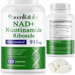 Nad Plus 1000MG, supliment de nicotinamidă, ribozidă și resveratrol, nicotinamidă, 120 Capsule cu extract de plante