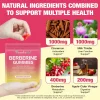 Berberine, Jeleuri complexe all-in-1 pentru slabit, cu extract de berberina Cidru de mere si armurariu, 60 bucati