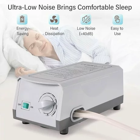 Saltea Antiescara cu Compresor Silentios Presiune Alternativa, Bleu, suporta greutatea de135kg, hf6001