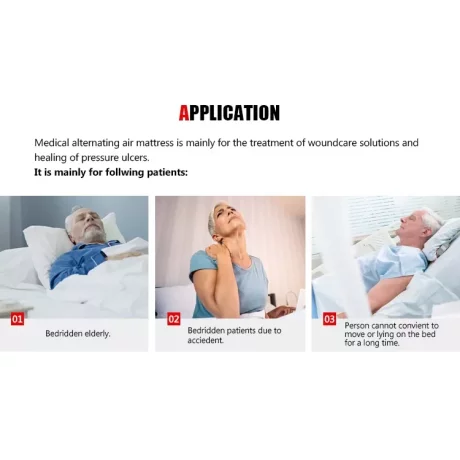 Saltea Antiescara cu Compresor Silentios A HF6001, Sistem Antiescare, 200 x 90 cm, Presiune Alternativa, Bleu