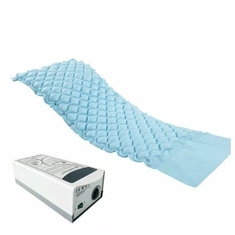 Saltea Antiescara cu Compresor Silentios A HF6001, Sistem Antiescare, 200 x 90 cm, Presiune Alternativa, Bleu