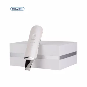 Scrubber cu ultrasunete, lifting facial, ajută la îndepărtarea impurităților, Vibrații cu ultrasunete de 26000 de ori/minut, alb