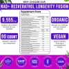 Capsule cu Resveratrol 18‑in‑1 – Resveratrol, NAD⁺, Berberina, Quercetina si Armurariu – Complex Antioxidant pentru Intinerire si Energie Sporita – 60 Capsule Vegetale