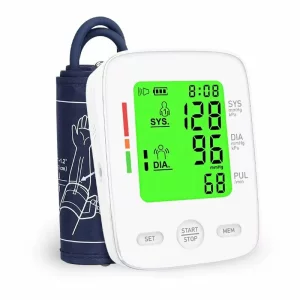 Tensiometru Digital Automat, Alhena®, Tensiometru Inteligent Pentru Brat, Masurare Automata Tensiune Arteriala si Puls, Afisaj LCD Clar, BP 120