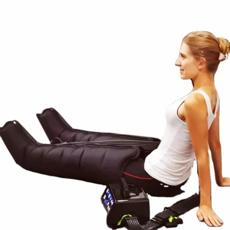 Aparat de presoterapie pentru drenaj limfatic si masaj pntru brat Alhena® M-PRO 3001, 4 X 4 camere de compresie aer, 6 moduri de tratament, Marime XXL